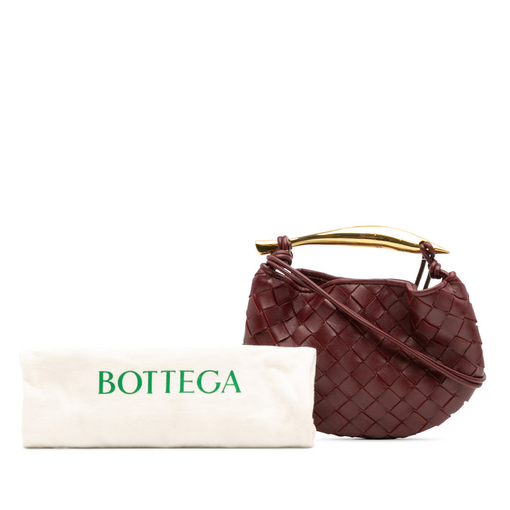 Bottega Veneta Baby Cuir d’agneau Intrecciato Sardine Rouge – GABY PARIS Authentique