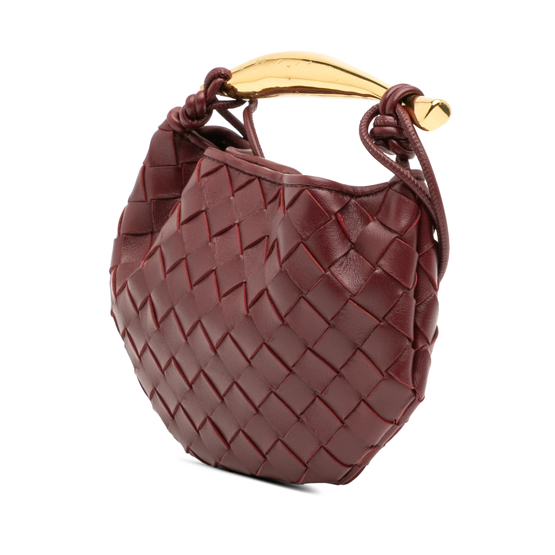 Bottega Veneta Baby Cuir d’agneau Intrecciato Sardine Rouge – GABY PARIS Authentique