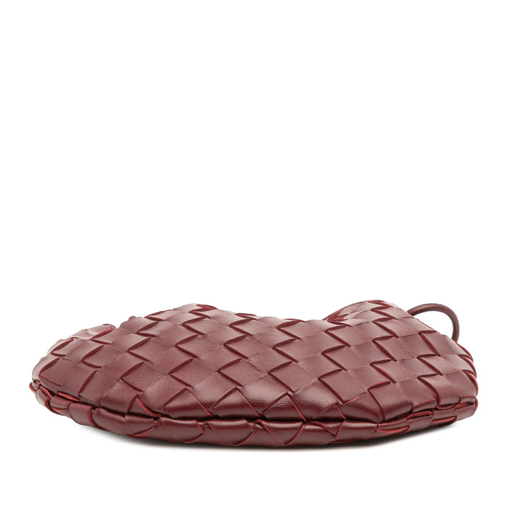 Bottega Veneta Baby Cuir d’agneau Intrecciato Sardine Rouge – GABY PARIS Authentique