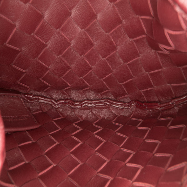 Bottega Veneta Baby Cuir d’agneau Intrecciato Sardine Rouge – GABY PARIS Authentique