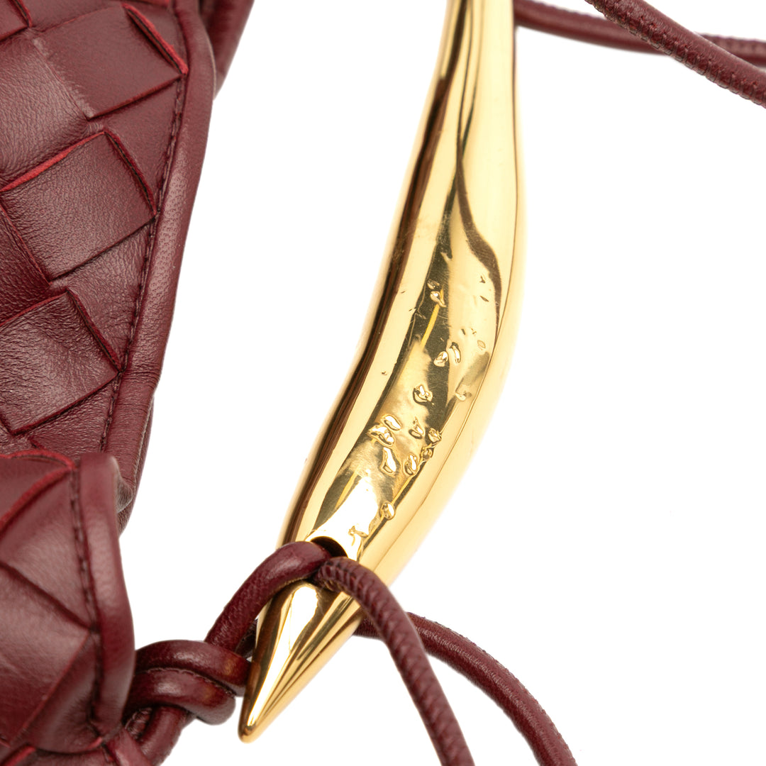 Bottega Veneta Baby Cuir d’agneau Intrecciato Sardine Rouge – GABY PARIS Authentique