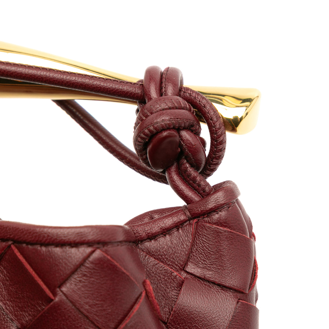 Bottega Veneta Baby Cuir d’agneau Intrecciato Sardine Rouge – GABY PARIS Authentique