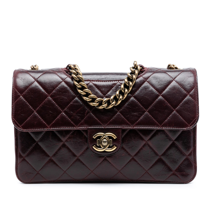 Chanel Large Matelassé Cuir de veau Perfect Edge à rabat – GABY PARIS Authentique