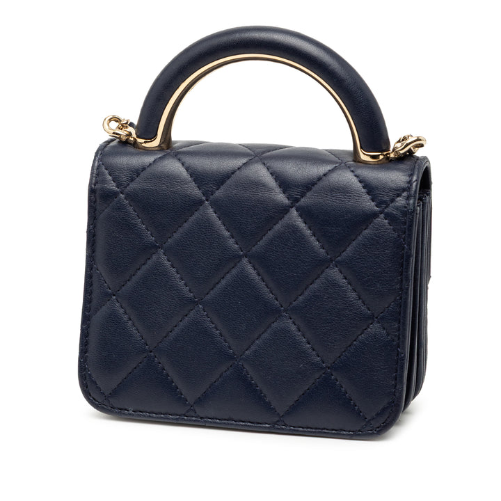 Chanel Mini Cuir d’agneau Paris Le19M Charming anse supérieure à rabat