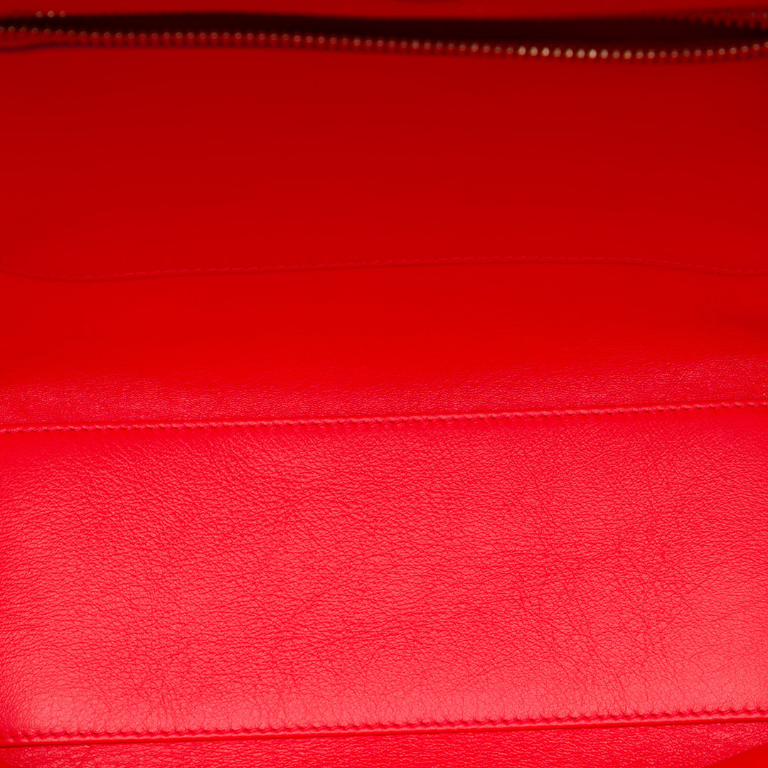 Dior Diorbar Cabas Moyen Cuir de veau lisse Rouge – vue 4 – GABY PARIS