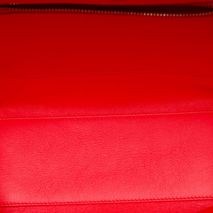Dior Diorbar Cabas Moyen Cuir de veau lisse Rouge – vue 4 – GABY PARIS