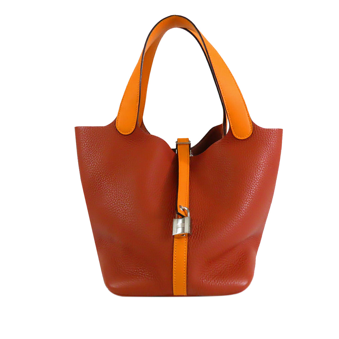 Hermès Bicolor Clemence et Swift Picotin Lock 22