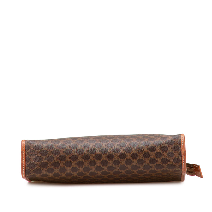 Macadam Coated Canvas Clutch Brown - Gaby Paris