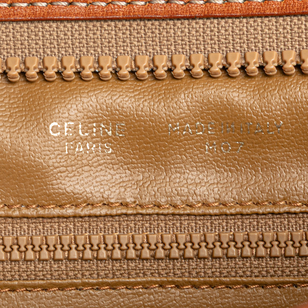 Macadam Coated Canvas Clutch Brown - Gaby Paris