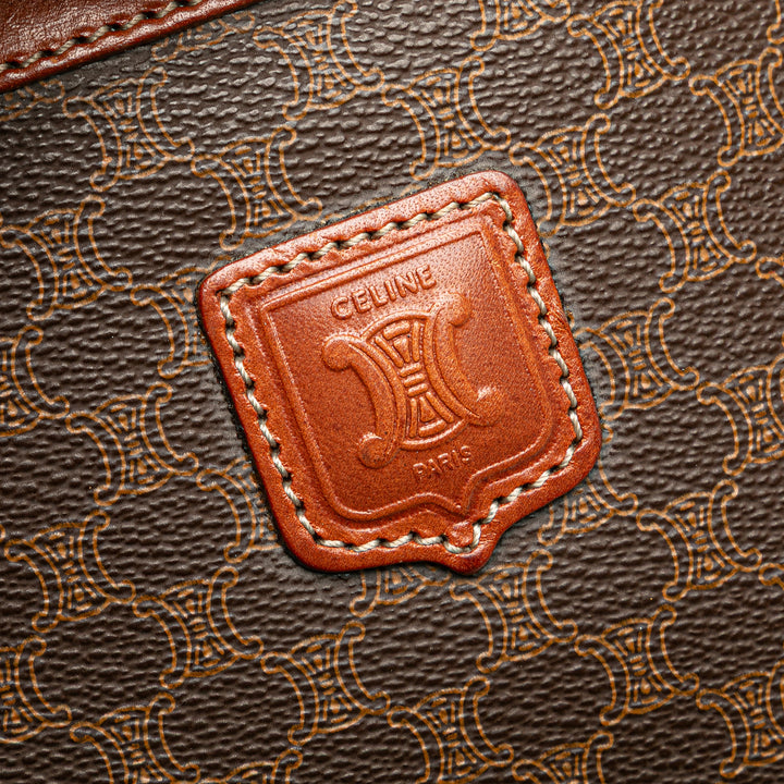 Macadam Coated Canvas Clutch Brown - Gaby Paris