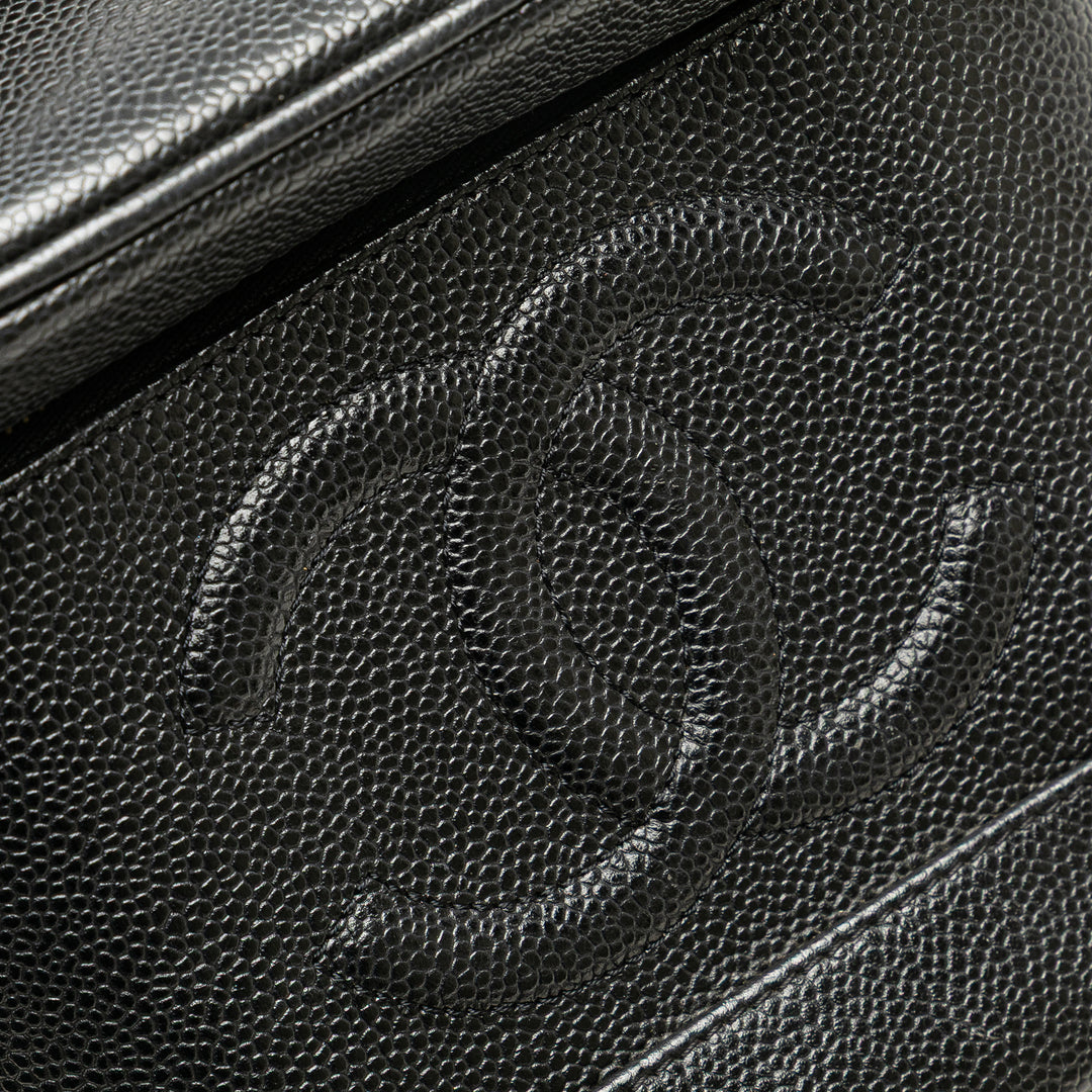 CC Caviar Vanity Bag Black - Gaby Paris