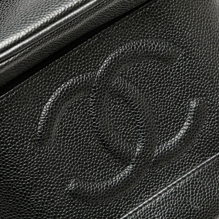 CC Caviar Vanity Bag Black - Gaby Paris