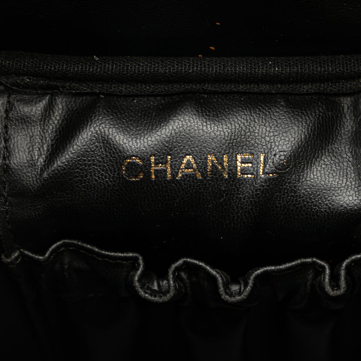 CC Caviar Vanity Bag Black - Gaby Paris