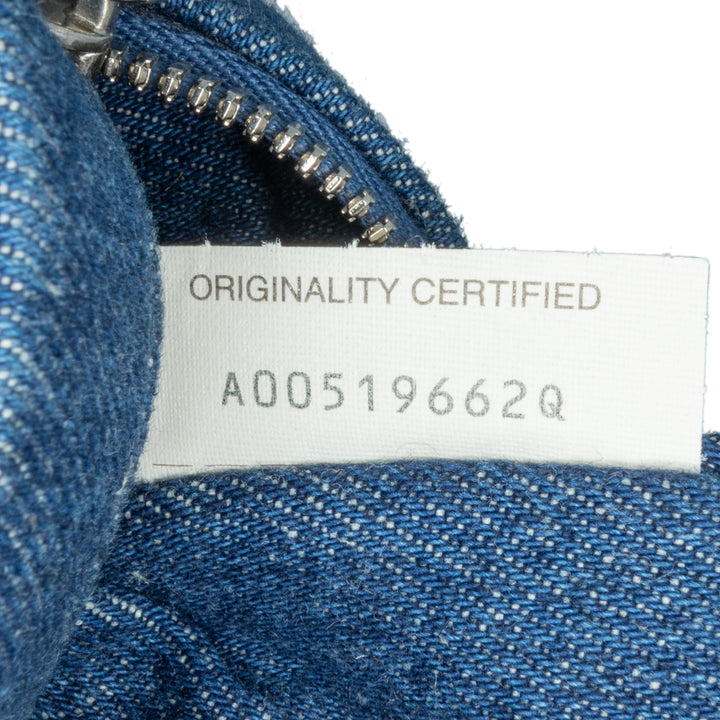 Bottega Veneta Small Jean Intreccio Sac caméra Bleu