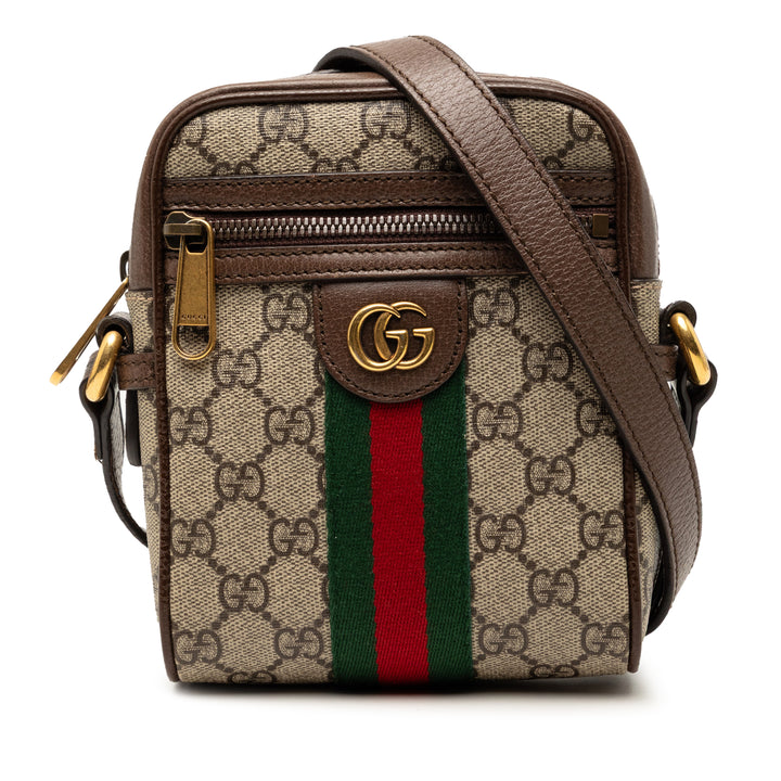 Gucci Mini GG Supreme Web Ophidia Sac porté croisé