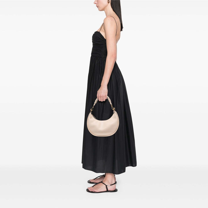 Fendi Sac porté épaule Braided Fendigraphy Hobo Petit Blanc – vue 5 – GABY PARIS