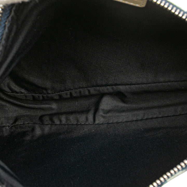 Mini Diorissimo Canvas Saddle Pochette Blue - Gaby Paris