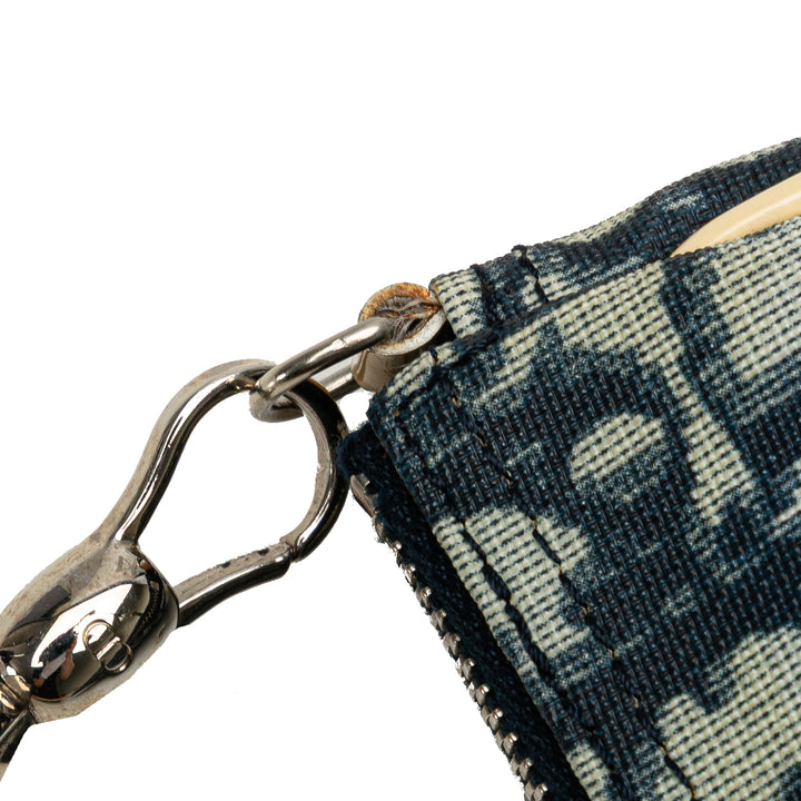 Mini Diorissimo Canvas Saddle Pochette Blue - Gaby Paris
