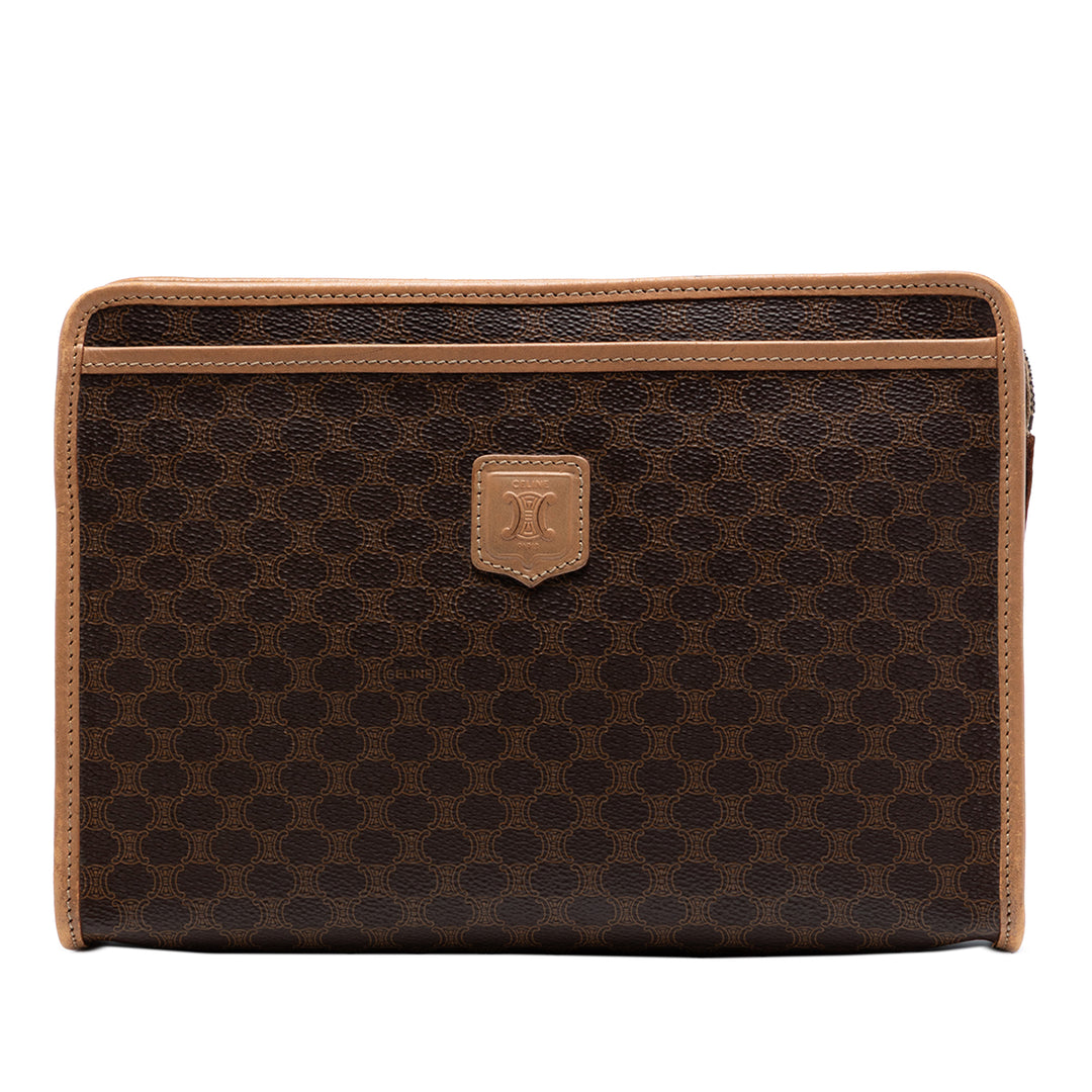 Celine Macadam Coated Toile Pochette