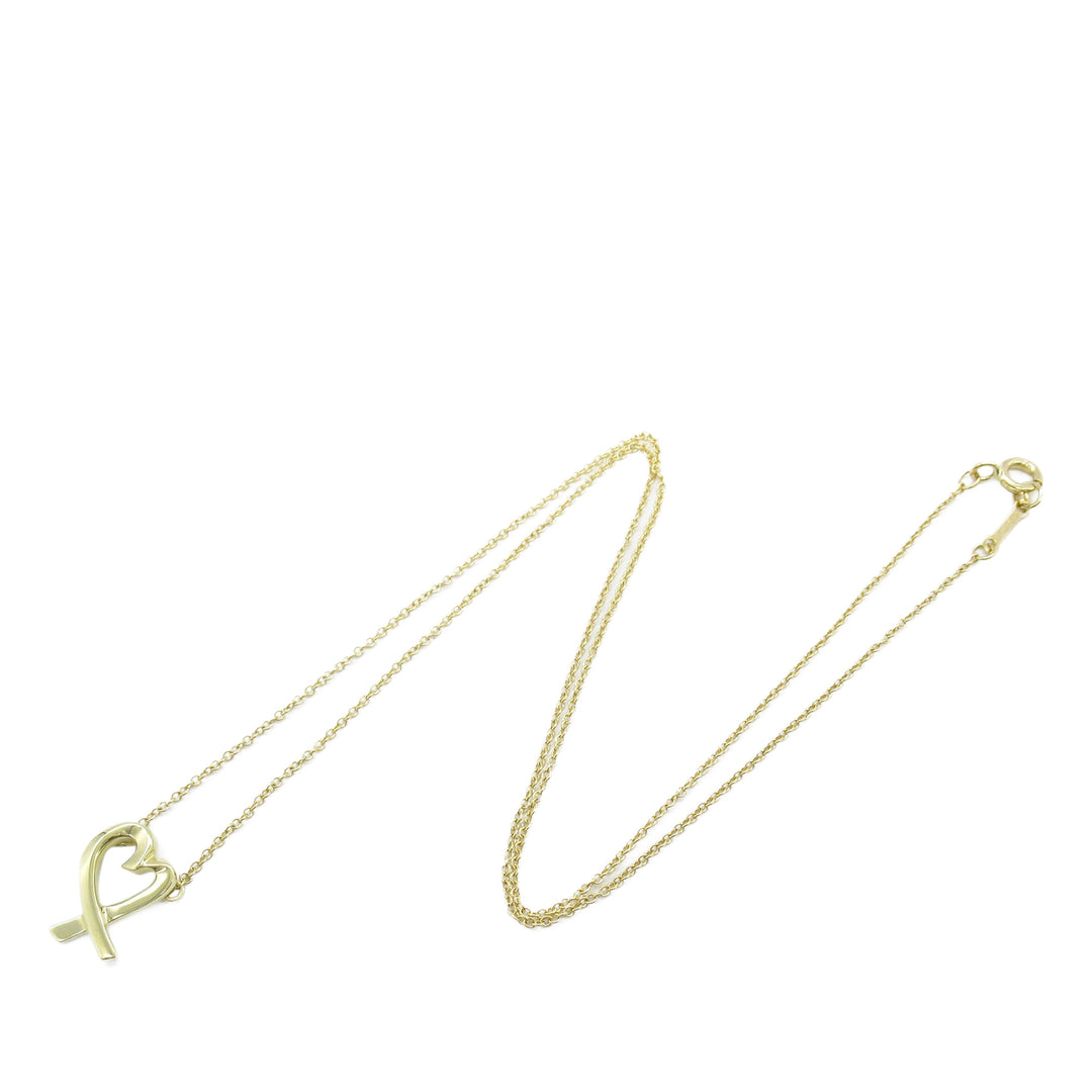 18K Yellow Gold Paloma Picasso Loving Heart Necklace Gold - Gaby Paris