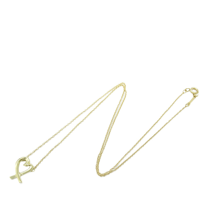18K Yellow Gold Paloma Picasso Loving Heart Necklace Gold - Gaby Paris