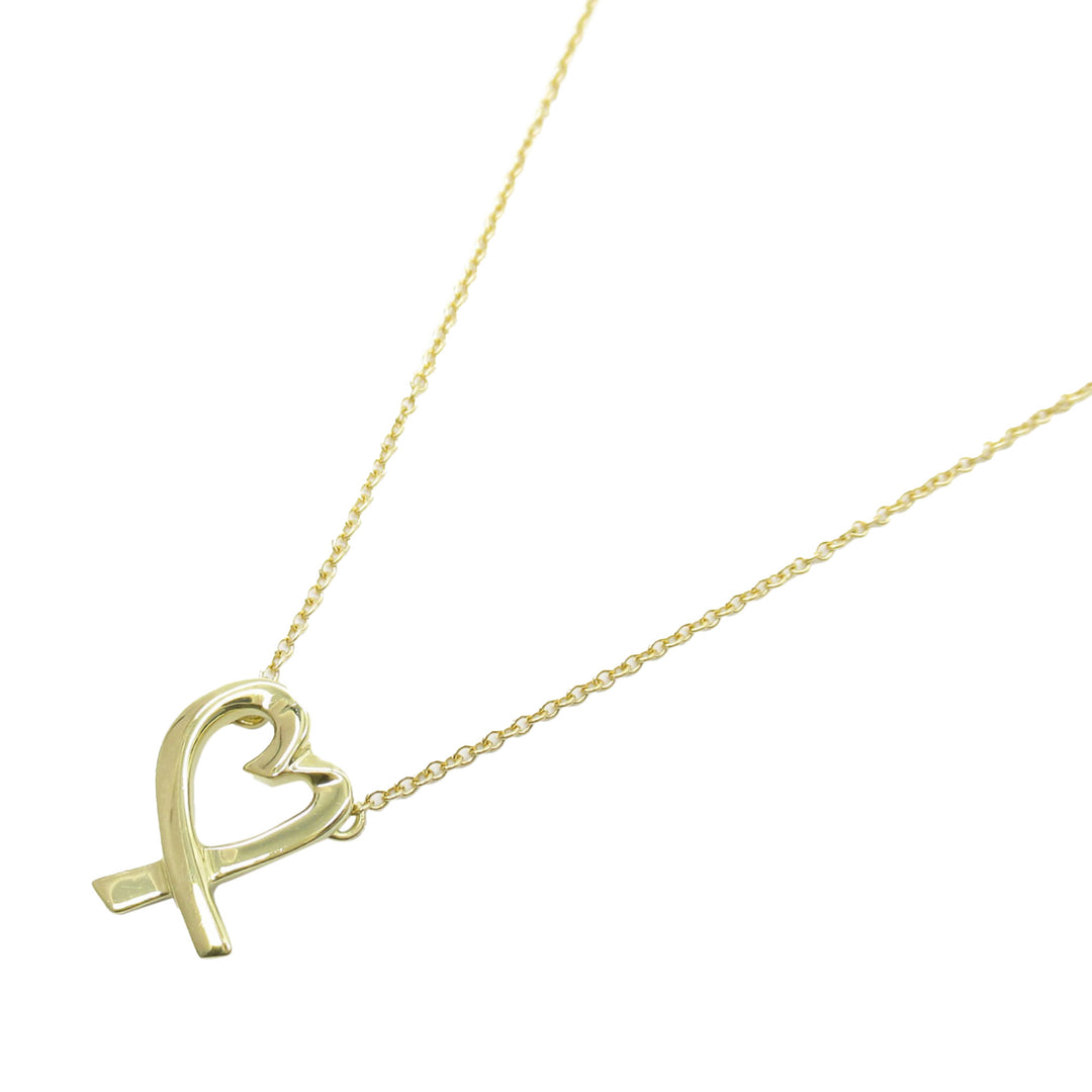 18K Yellow Gold Paloma Picasso Loving Heart Necklace Gold - Gaby Paris
