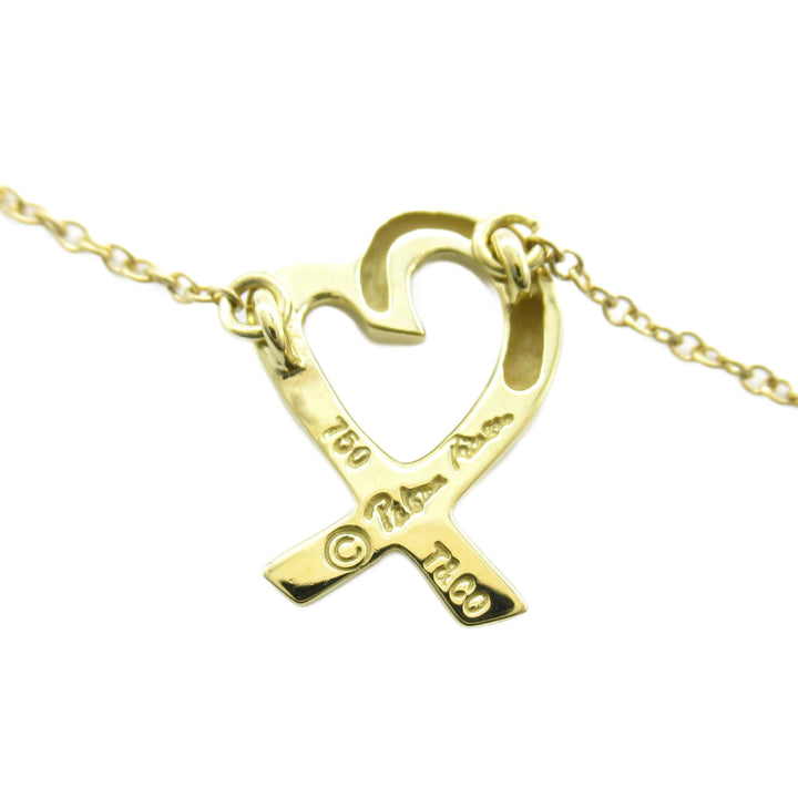 18K Yellow Gold Paloma Picasso Loving Heart Necklace Gold - Gaby Paris