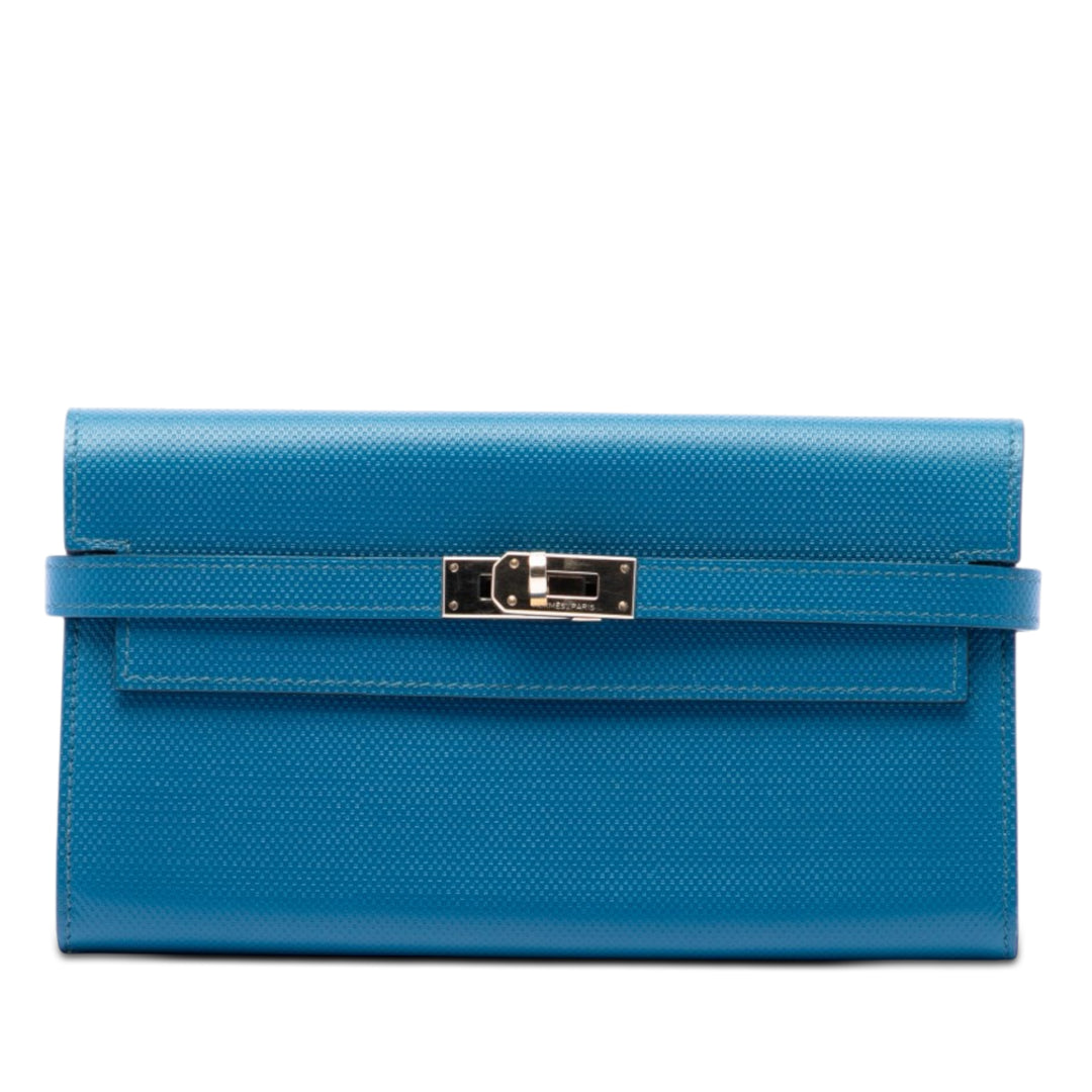 Hermès Grain d H Kelly Longue Portefeuille