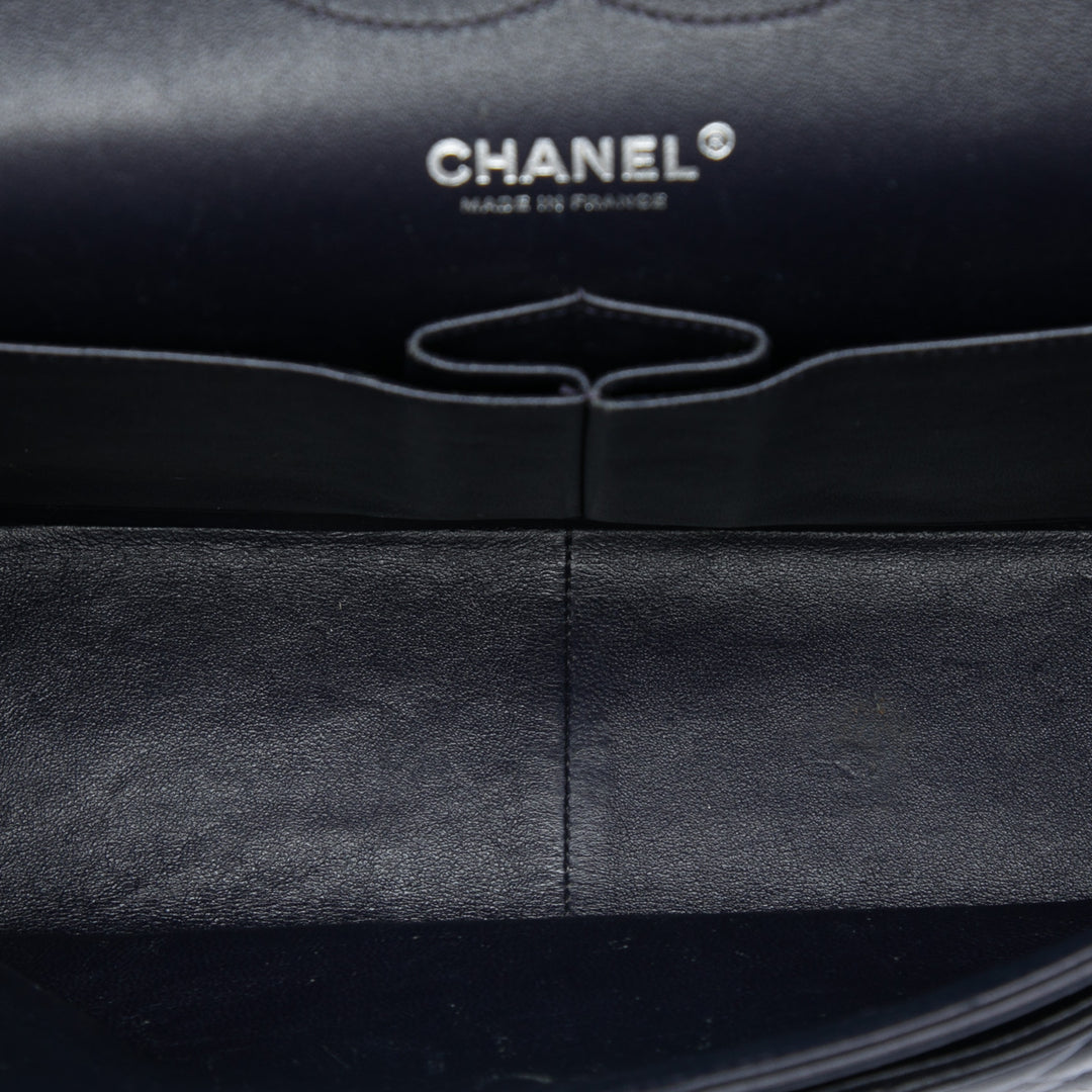 Classic Double rabat Jumbo Cuir d'agneau Bleu