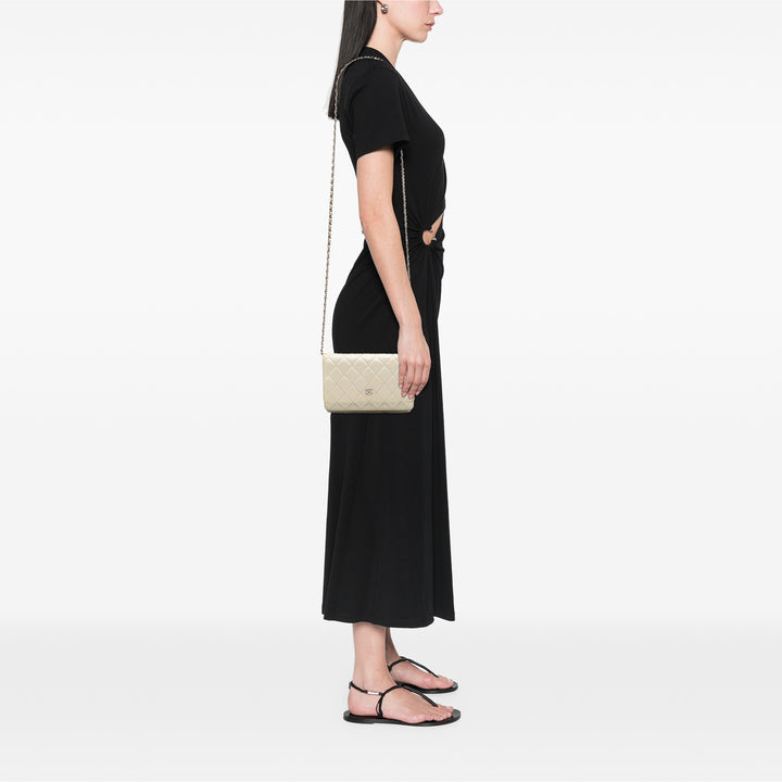 Chanel CC Matelassé Caviar Wallet on Chain