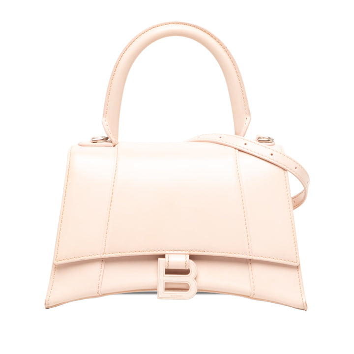 Balenciaga Sac à main Hourglass à Petit Beige – vue principale – GABY PARIS