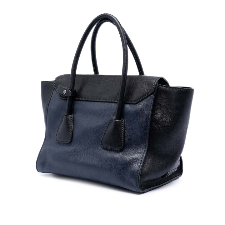 Prada Bicolore Glace Veau Sound Lock Sac Cuir