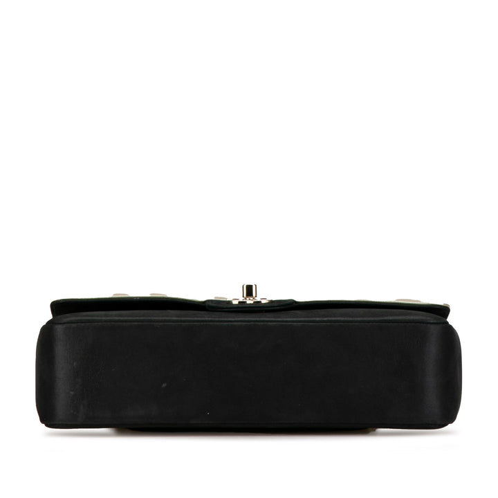 Medium Classic Bicolor Caviar Double Flap Silver - Gaby Paris