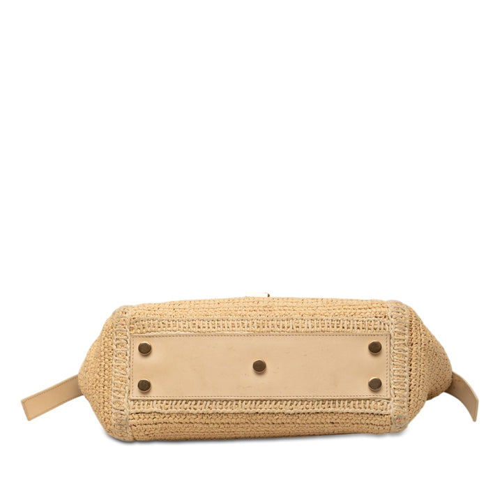 Saint Laurent Baby Raffia Monogram Downtown Cabas