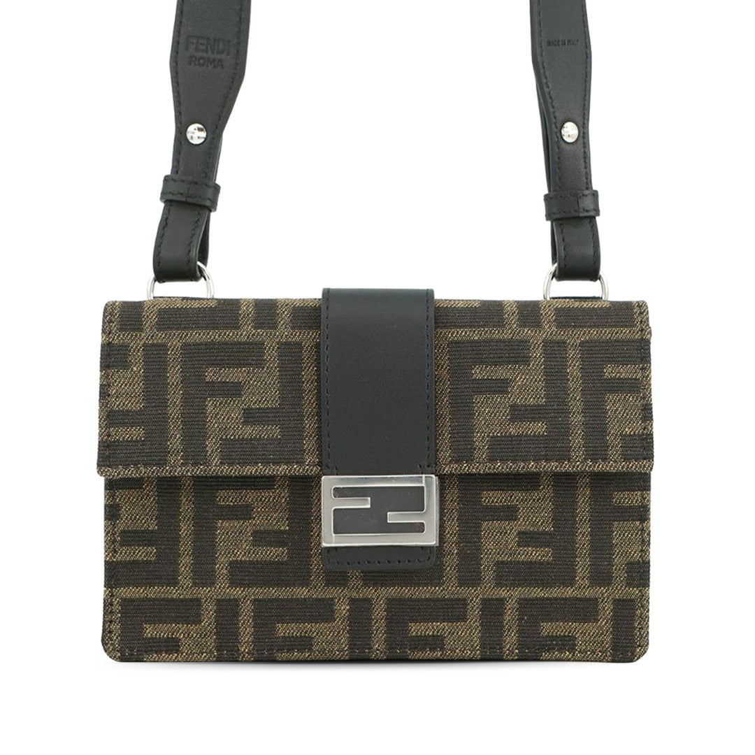 Fendi Zucca Toile Convertible Baguette Pochette – GABY PARIS Authentique