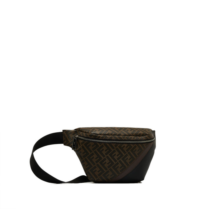 Zucca FF 1974 Diagonal Belt Bag Brown - Gaby Paris