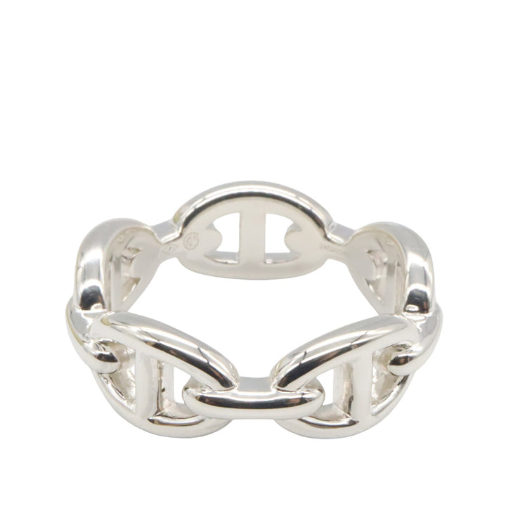 Sterling Silver Chaine d Ancre Chain Ring Silver - Gaby Paris