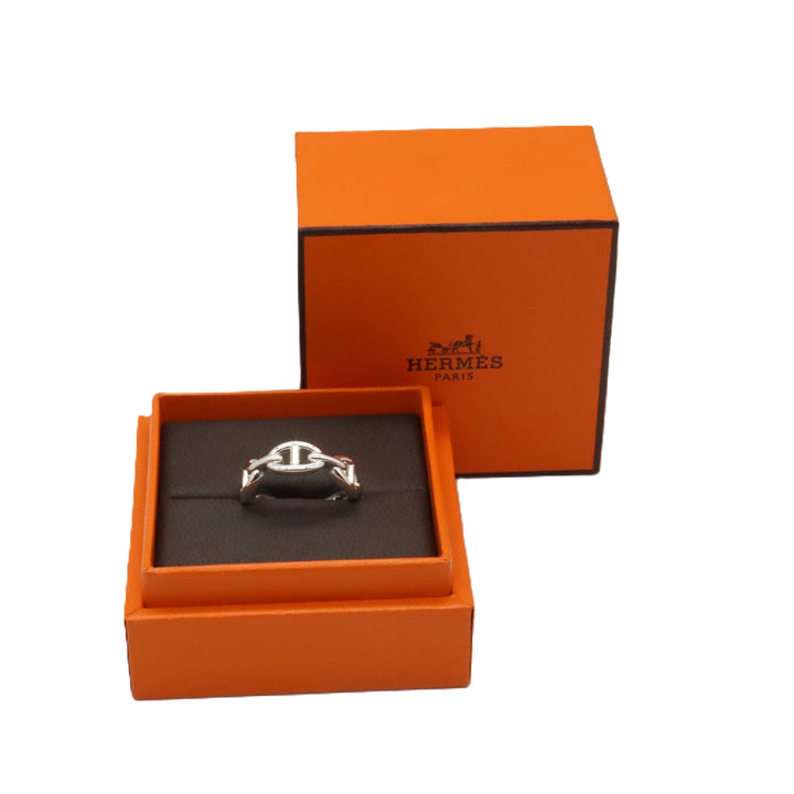 Sterling Silver Chaine d Ancre Chain Ring Silver - Gaby Paris