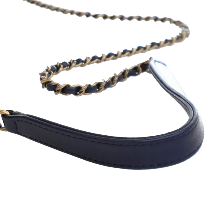 Chanel Mini Cuir d’agneau Beauty Lock Flap Bleu – GABY PARIS Authentique