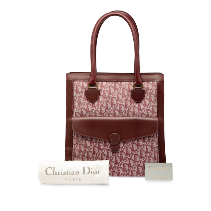 Dior Diorissimo Trotter Toile Cabas Rouge