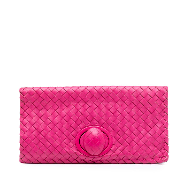 Bottega Veneta Nappa Intrecciato Turn Lock Pochette