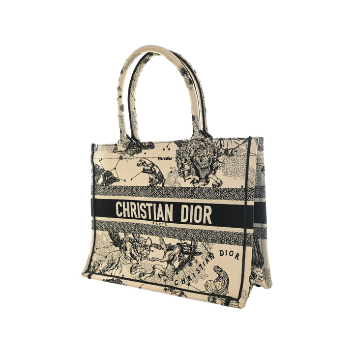Dior Book Tote brodé Zodiac De Jouy Moyen Blanc – vue 10 – GABY PARIS