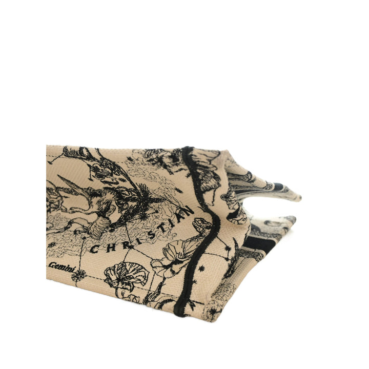 Dior Book Tote brodé Zodiac De Jouy Moyen Blanc – vue 14 – GABY PARIS