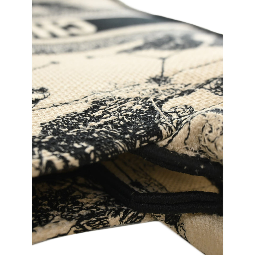 Dior Book Tote brodé Zodiac De Jouy Moyen Blanc – vue 6 – GABY PARIS