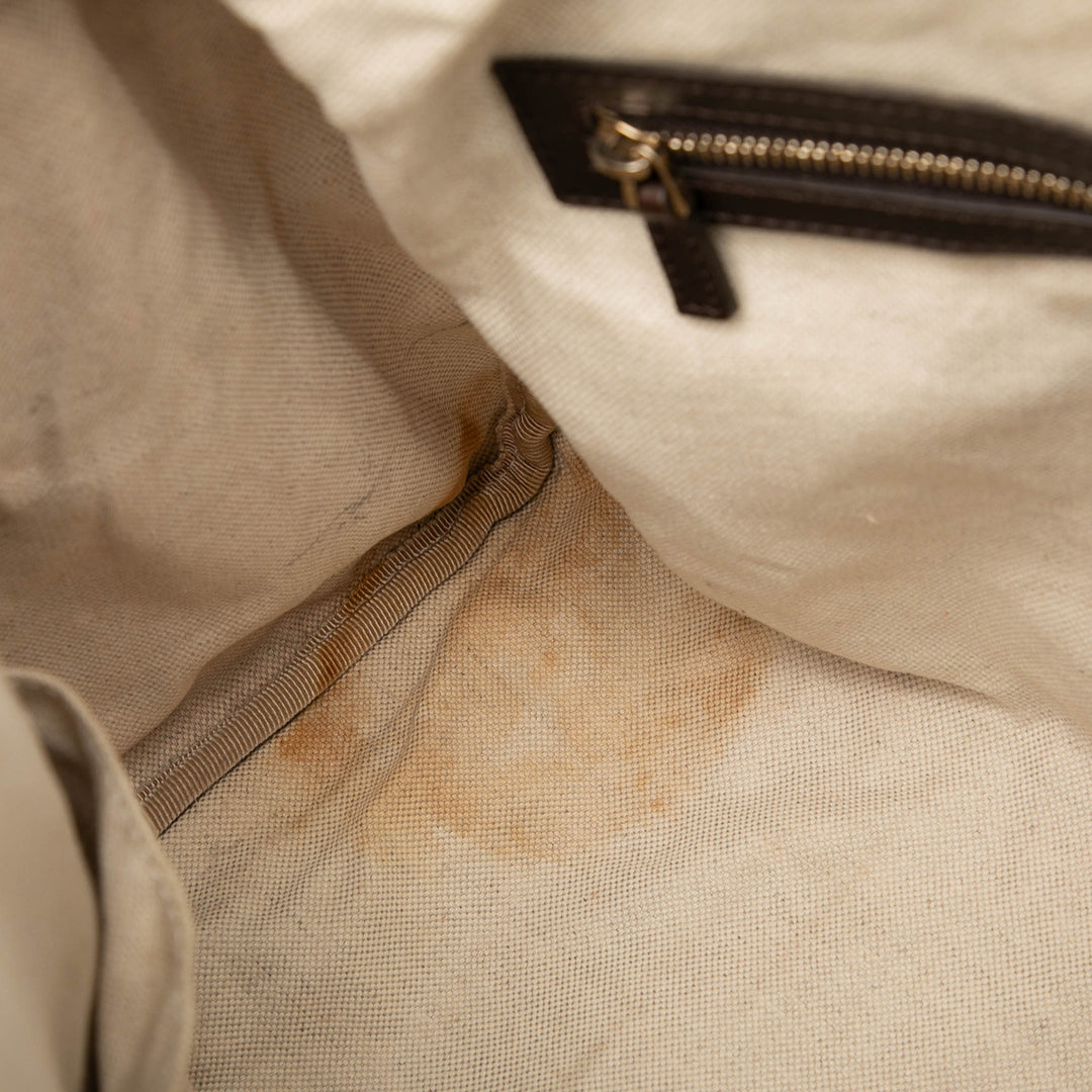 Gucci Medium GG Toile Web Joy Boston Sac