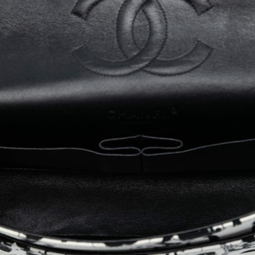 Chanel Medium Classic Toile Coco Mademoiselle Double rabat – GABY PARIS Authentique