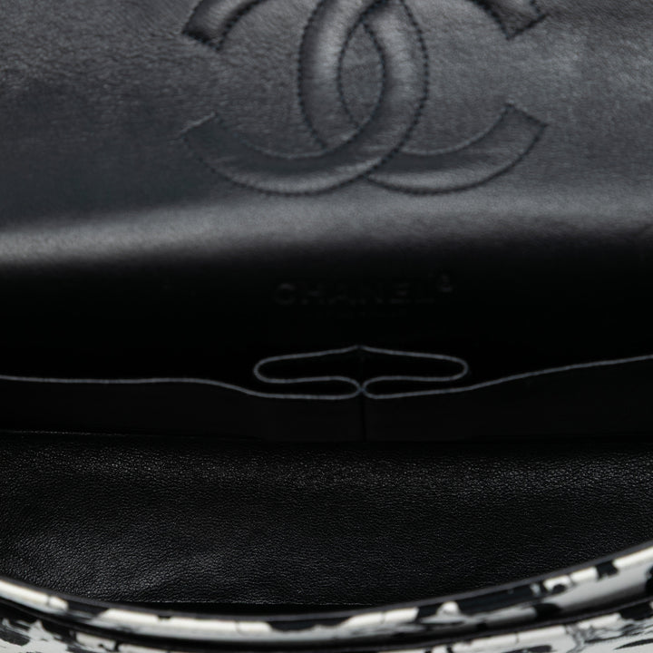 Chanel Medium Classic Toile Coco Mademoiselle Double rabat – GABY PARIS Authentique