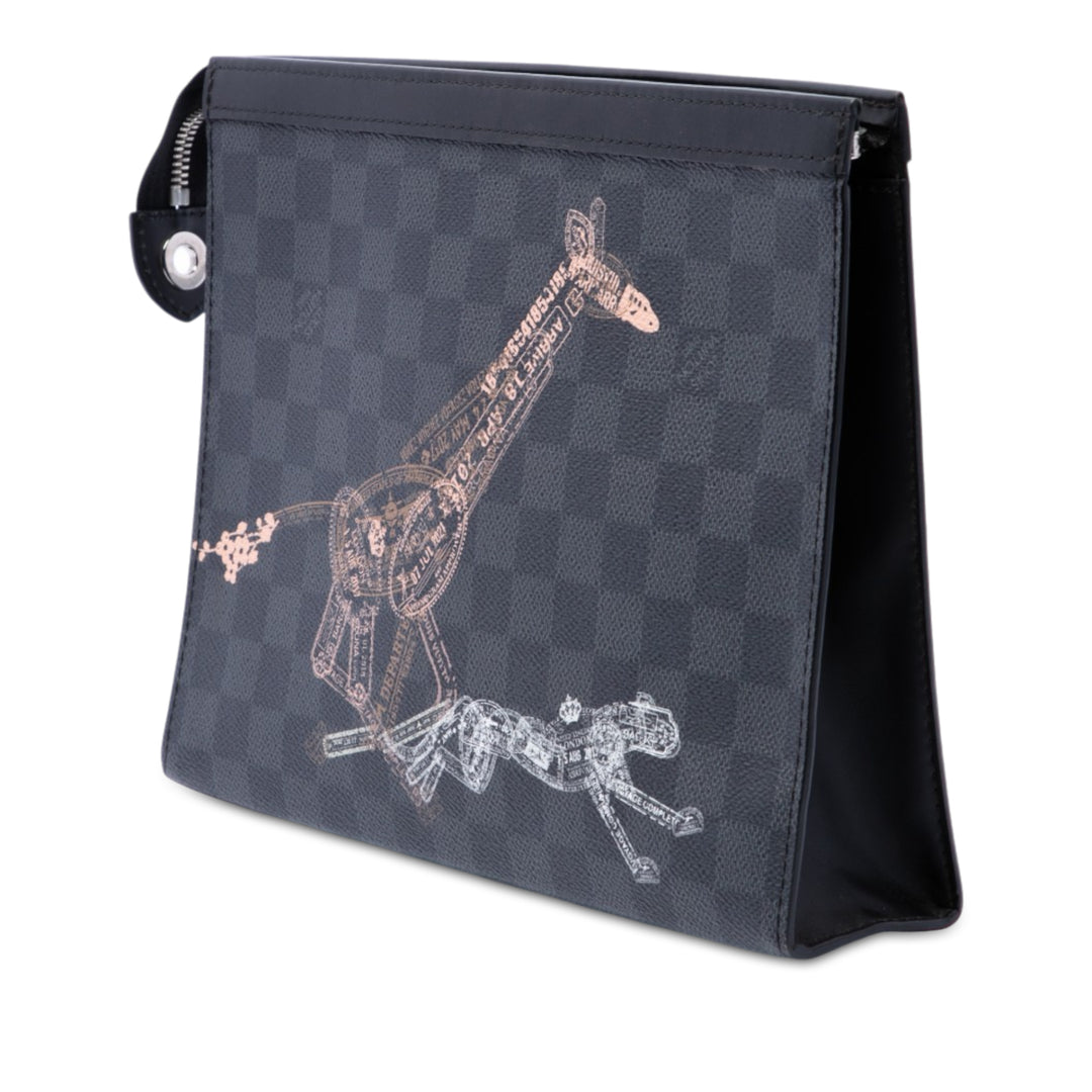 Louis Vuitton Wild Animals Pochette Voyage MM Damier Graphite Noir