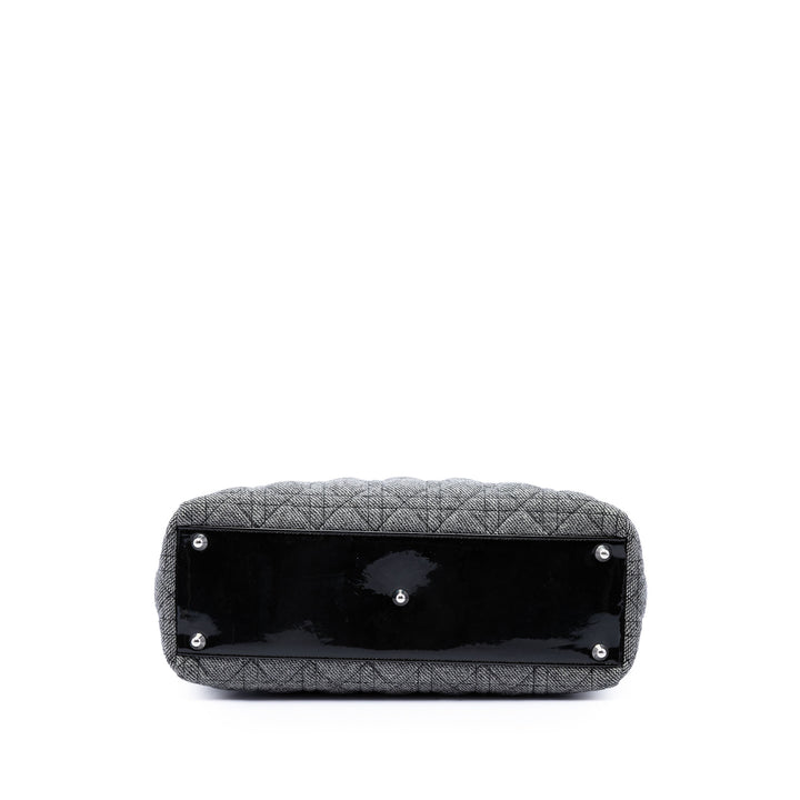 Lady Dior Cannage Grand Tweed Noir
