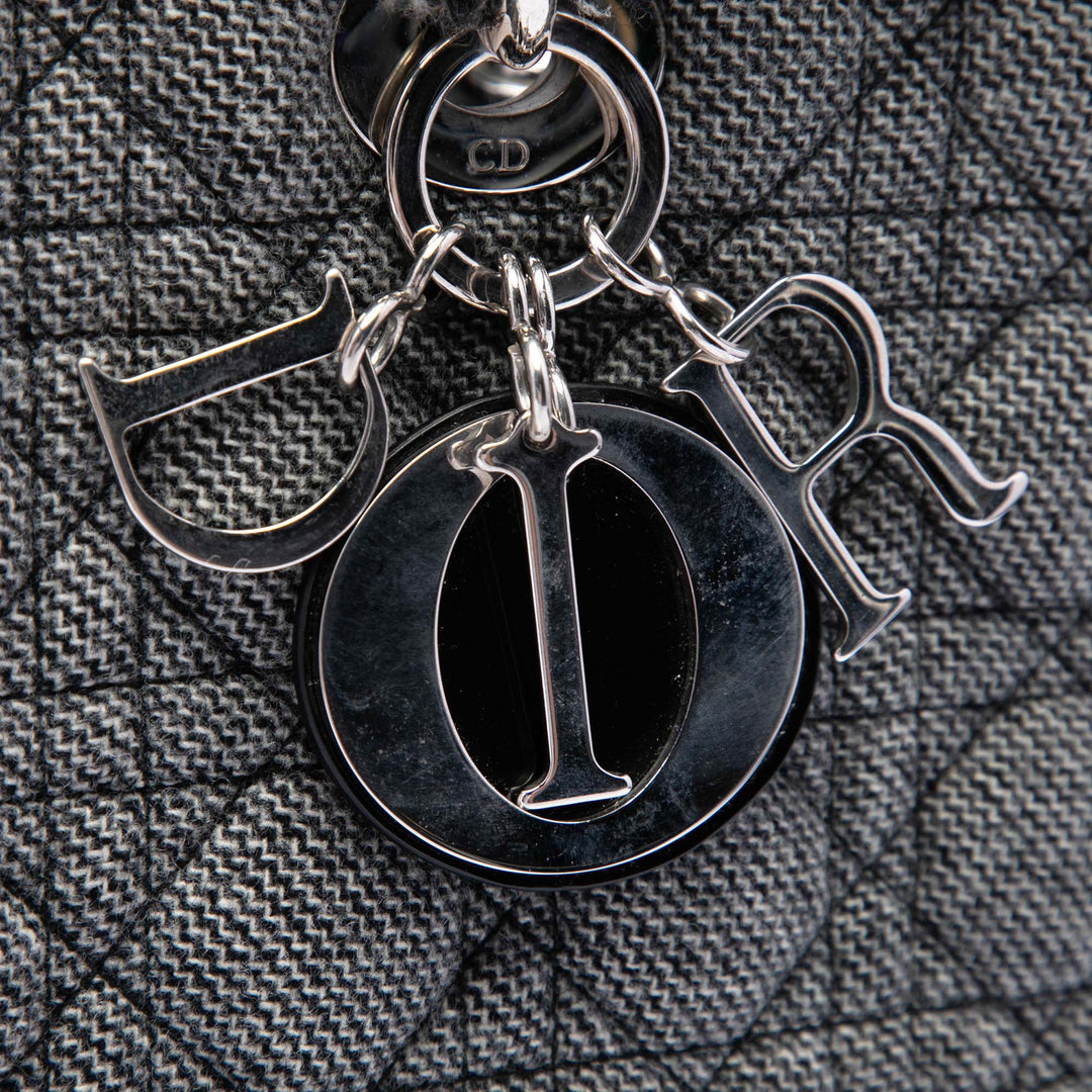 Lady Dior Cannage Grand Tweed Noir